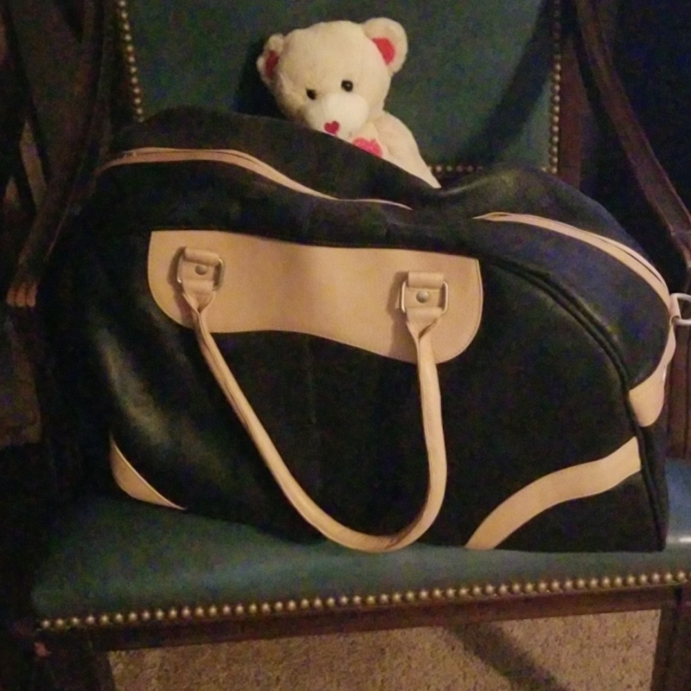 Leather carry on bag